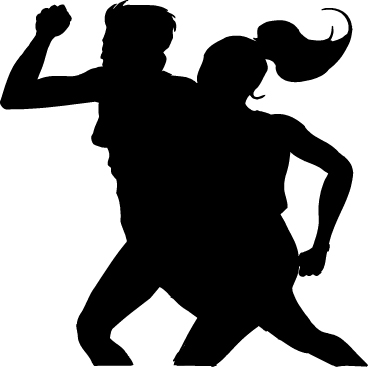 human silhouette clipart. In the physical arena,